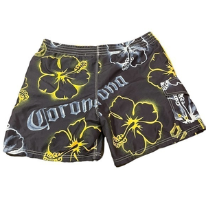 CORONA‎ Extra Mens Bathing Shorts Blue Floral With Lining, Men’s Large